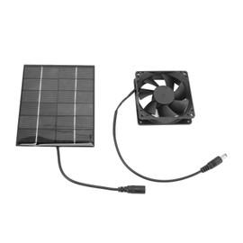 Solar Panel Fan Exhaust Air Ventilation Heat Dissipation Tool for Greenhouse Shed