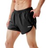 TENJOY Men's Running Shorts, black