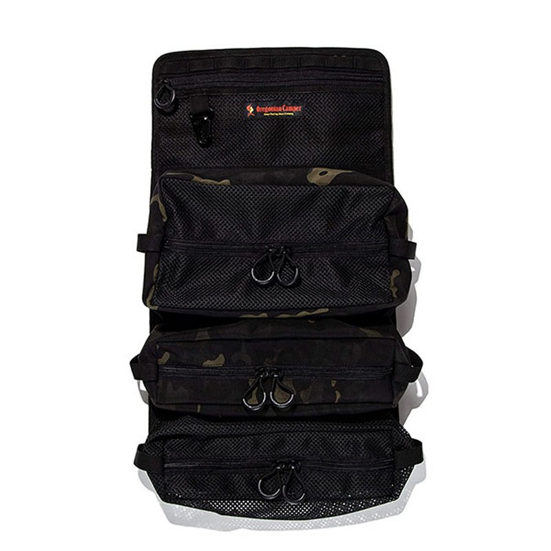 Oregonian Camper Cutlery Case Chef's Roll Black Camo OCB2209BC