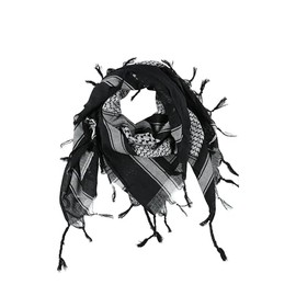 Brandit Shemag Scarf, Black+whit, OS