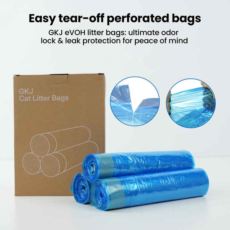 GKJ Cat Litter Refill Bags, 48pcs for Up to 12-Month