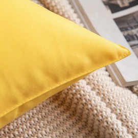 MIULEE Set of 2 Outdoor Cushion Covers, Waterproof Cushion Covers, Sofa Cushion, Decorative Couch Cushion, Weatherproof Cushion Cover, Decorative Cushion Cover, Soft for Sofa, Couch, Outdoor, Garden,