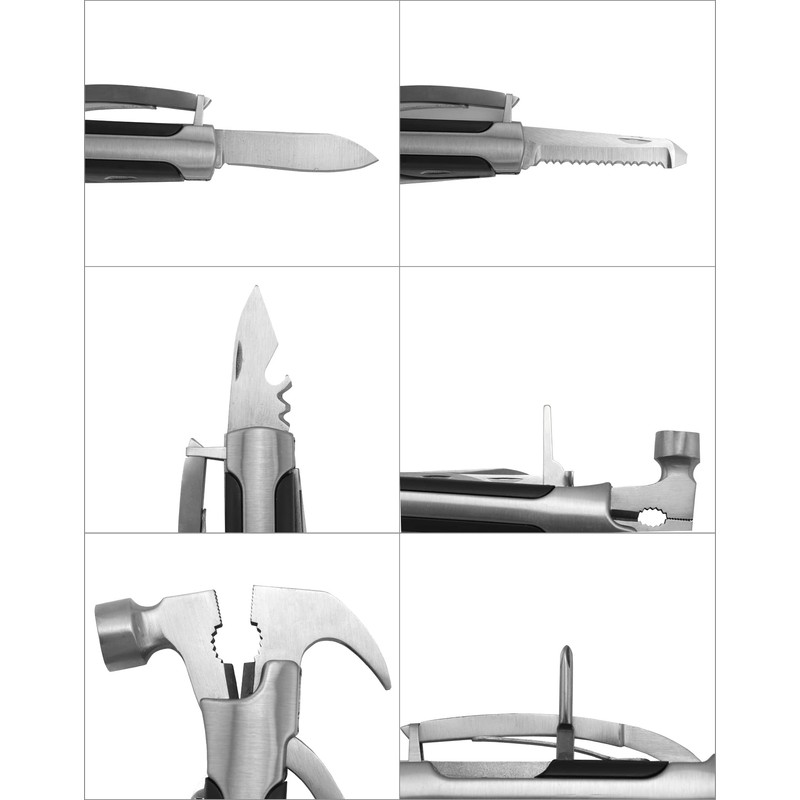 QWORK® All in One Hammer Multitool, Multi Tool Gadgets, Camping