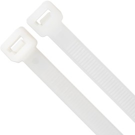 ISOLATECH Cable Ties, White, 150 mm x 3.6 mm, Corrosion and Acid Protection, Flame Retardant, UL 94V2, UV and Weather Resistant from -35 °C to +85 °C, High Tensile Strength, Indoor and Outdoor Use,