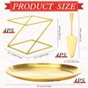 Yiyiring 12 Pcs Pizza Stand Set: 4 Metal Stands, 4