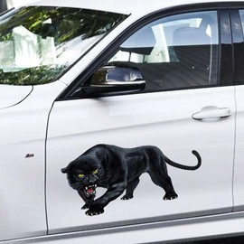 Black Panther Vinyl Stickers, 3-Piece Set, Waterproof Decals for Laptops, Cars, Water Bottles