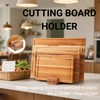 Cokka Praca Teak Cutting Board Set with Stand | 3