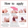 Pink Press on Nails Medium Almond Fake Nails Summer False