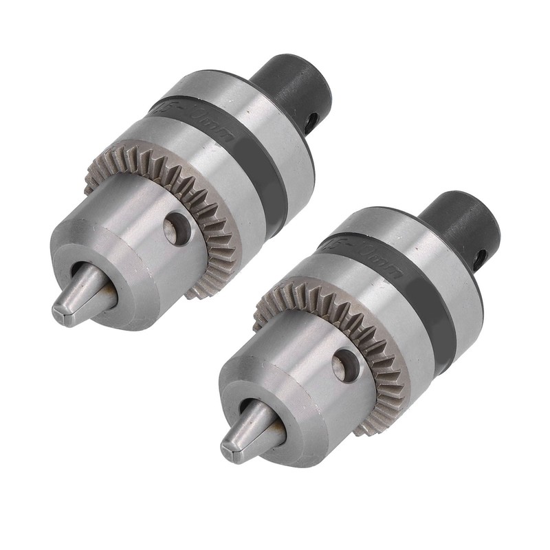 2 Set Heavy Duty Drill Chuck 3 Claw Aluminum Alloy