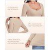Thermal Long Sleeve Shirts for Women Fleece Lined Top Thermal