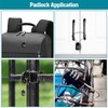 Lawnize Wire Rope Cable Lock with Combinations,Resettable Code,Zinc Alloy,Helmet Lock