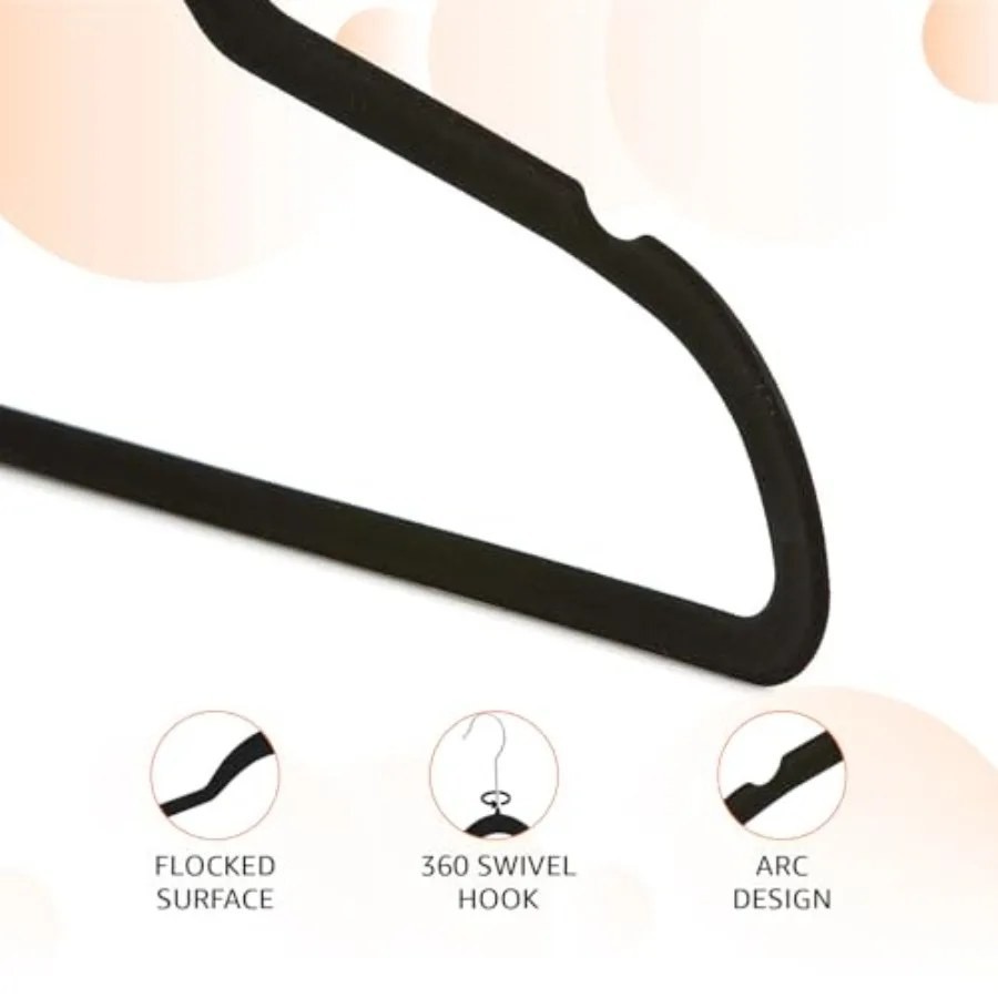 Vellure Velvet Clothes Hanger Space Saving