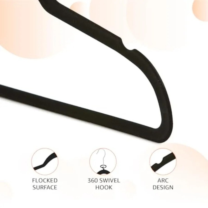 Vellure Velvet Clothes Hanger Space Saving