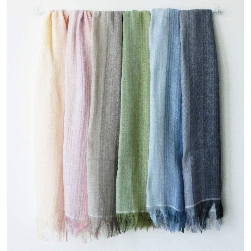 Olim GU-2800 Imabari Gradient Stole, Salmon Pink x Generated, Approx.