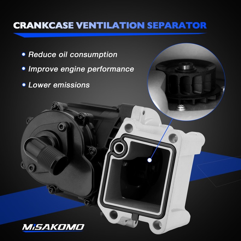 21122541 Crankcase Ventilation Oil Separator with Gasket - Volvo Oil