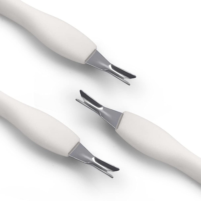 IVON Cuticle Trimmer with Pusher, 3pcs Rubber Tip Cuticle Tool