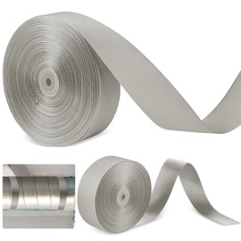 Frienda 2 Rolls Duct Strap Duct Support Webbing Wide Webbing Strap Support Belt Heavy Duty(200 ft X 1.97 Inch,Silver Gray)