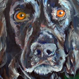 Cocker Spaniel Art, Black Working Cocker Gift, Cocker Spaniel Mum, Cocker Spaniel Gifts for Women, Cocker Spaniel Dog Wall Art, Modern Cocker Dog Wall Art (a4)