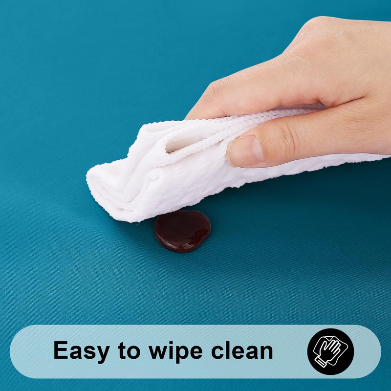 smiry Table Cloth Wipe Clean Rectangular 140x100 cm, Wipeable Water