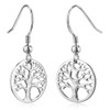 MATERIA Women's Drop Earrings Sterling Silver Celtic Tree of Life