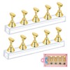 KOLZEMV Set of 2 Nail Stands, Acrylic Nails Art Practice