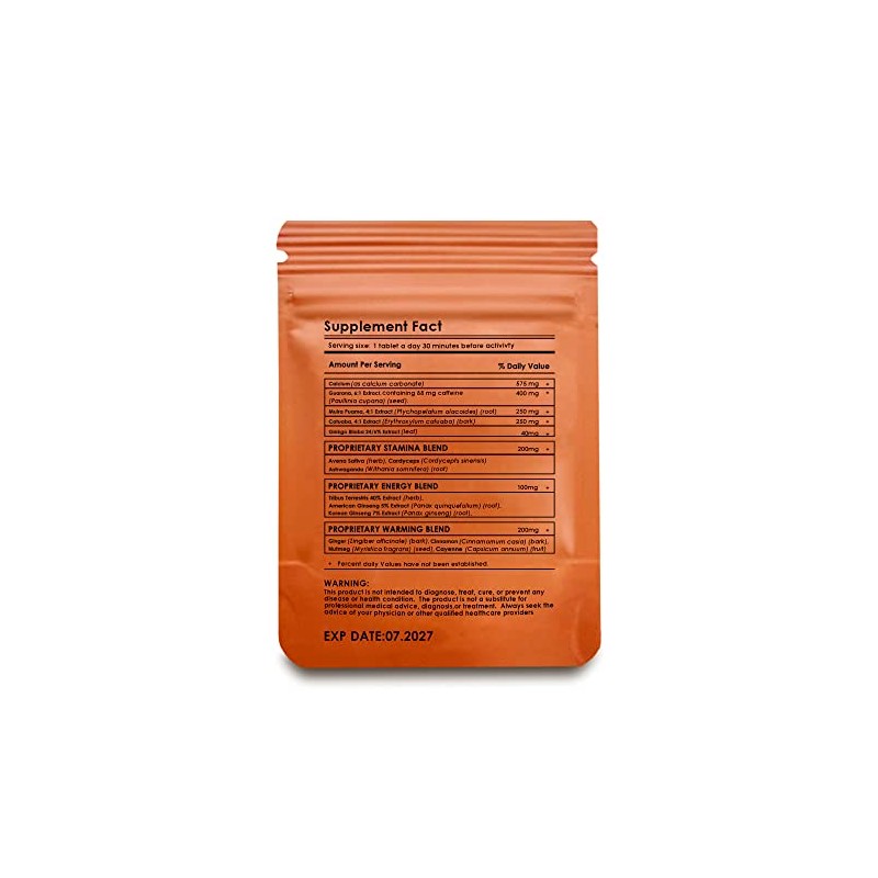 Ginseng Tablets Food Supplement for Men – 20 Tablets –