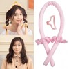 TikTok Heatless Wave Hair Roll for Long Hair Self-Perm & Volume (Black) 4ea