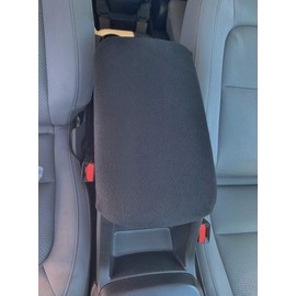 Auto Console Covers- Fits The Chevy Colorado 2015-2022 Center Console Armrest Cover Made in The USA Fleece Fabric- Black