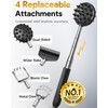 TUKUOS Telescoping Back Scratcher with 4Pcs Detachable Scratching Heads, Fathers