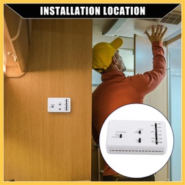 REPAIROCK RV Analog Control Heating/Cooling Thermostat Kit for for Campers/for Duo-Therm Thermostat RV Analog Control / 40-90°F Temp on A/C and Furnace / 1 Set Auto Replacement Parts