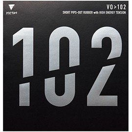Victas (VICTAS) Table Tennis Rubber VO>102 High Energy Tension Surface Soft Red/Black 020222