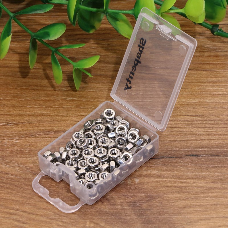 Shapenty 100PCS 3mm Small Stainless Steel Female Thread Hex Screw