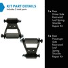 TRQ Rear Leaf Spring Shackle Repair Kit Pair Compatible with