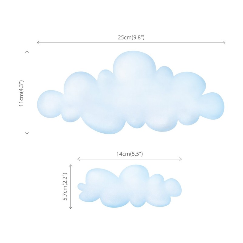 DECOWALL DS-8030 Clouds in the Sky Wall Sticker Wall Decoration