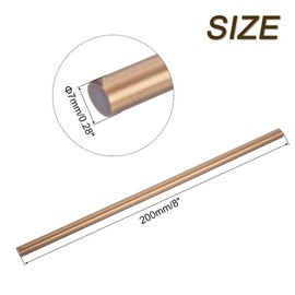 sourcing map 30pcs Full Size Hot Glue Gun Sticks 7mm x 200mm High Sticky Small Hot Glue Sticks for Glue Gun, Bronze Gold