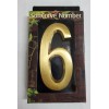 Softcurve CB-6/9 Address Plaque Number 6 OR 9...SOLID BRASS !!!