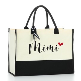 Grandma Gifts Canvas Tote Bag Birthday Gifts for Grandma Waterproof Beach Bag Appreciation Gifts for Women Grandmother Nana Grammy Gigi Mimi Granny Christmas Reusable Shopping Tote Grocery Bag 9