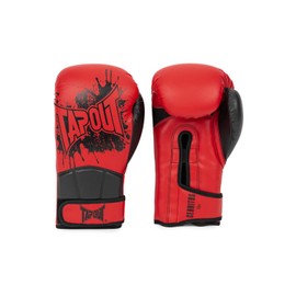 Tapout Cerritos 960008 Boxing Gloves Faux Leather 12 oz Red / Black