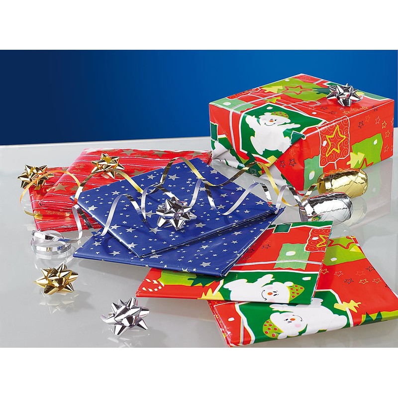 infactory Wrapping Paper: 14-Piece Christmas Gift Wrapping Set (Christmas Wrapping