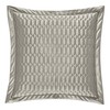 Five Queens Court Saranda Satin Geometric Quilted Euro Pillow Sham,