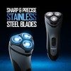 Barbasol Rotary Shaver, Rechargeable Electric Rotary Shaver with Stainless Steel