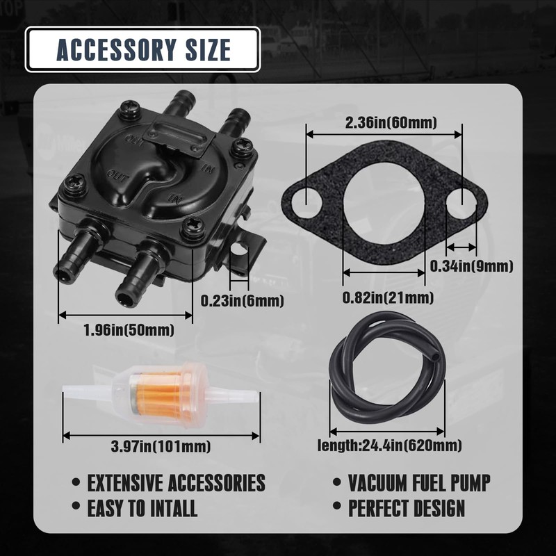 146-0496 Carburetor with Fuel Pump oil filter Kit For ONAN