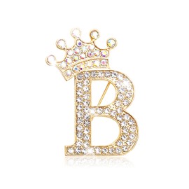 Brooches and Pins for Women Letter Brooch Pins for Socks Rhinestone Lapel Pin Charms Christmas Stockings Stuffers Fashion Christmas Jewelry Gift for Women Men