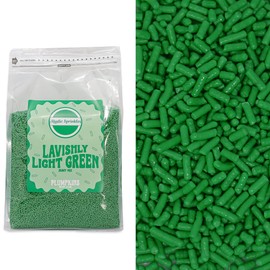 Mystic Sprinkles Plumpkins 5lbs Bulk Jimmy Sprinkle Bags (Lavishly Light Green)