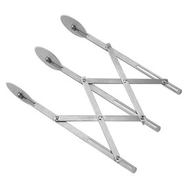 Pastry Cutter Stainless Steel Dough Cutter Adjustable Pizza Cutter with Non-Stick Wheels Kitchen Bakery Tool (3 Wheels)