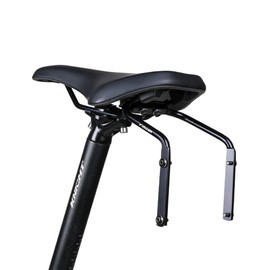 Rarapop Bike Saddle Bag Stabilizer Mount, 2 Bottle Cage Mounting Hole, Bicycle Seat Post Double Water Bottle Holder for Outdoor Cycling