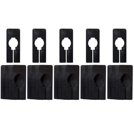 Clothing Size Dividers for Closet Organization, Rectangular – Black/Blank