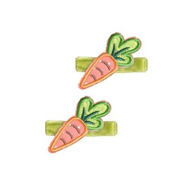 Easter Carrot Hair Clips Baby Girls Rabbit Carrot Hair Pin Easter Bunny Carrot Clips JHE54 (2 PCs-Carrot)