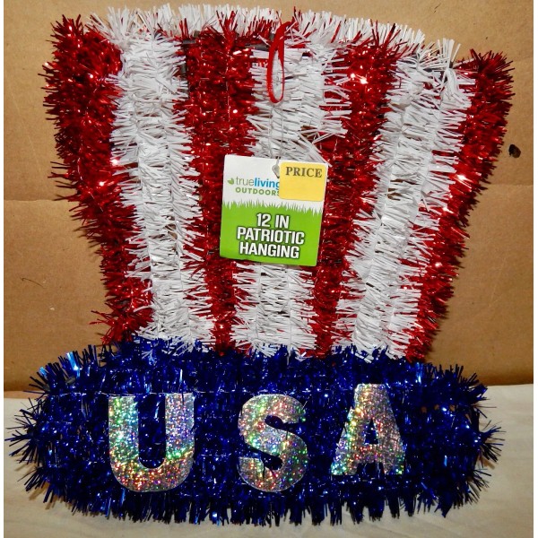 Old East Main Patriotic Wall Hanging USA Hat 12” NIB