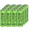 Yibatopow 16 Packs1.2V AA 300mAh Solar Lights Batteries Ni-MH Rechargeable